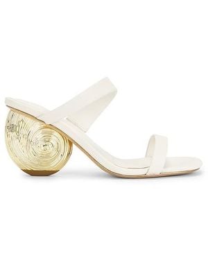 Jonathan Simkhai Marion Leather Shell Heel - White