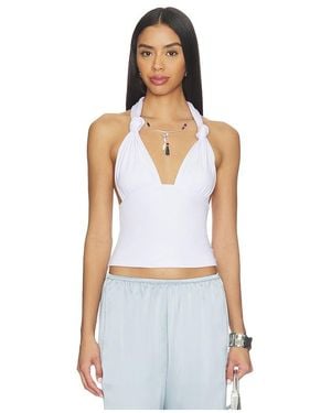 superdown Stevie Halter Top - White