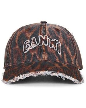 Ganni Printed Washed Cotton Oceliot Leopard - Multicolor