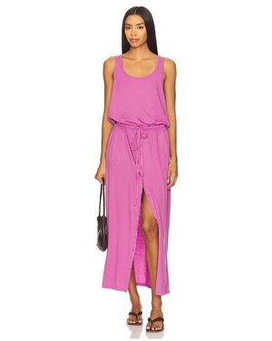 Bobi Tied Strap Midi Dress in Blue | Lyst