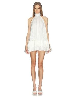 LOBA Izzie Babydoll Mini Dress - White