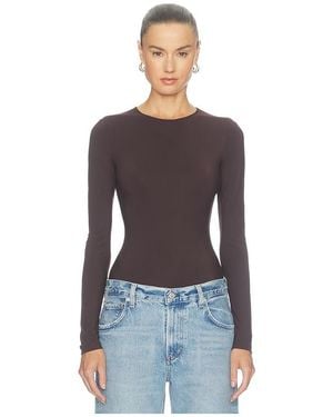Agolde Aura Long Sleeve Bodysuit - Black