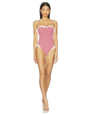 Montce Jacelyn Ruffle One-Piece - Red