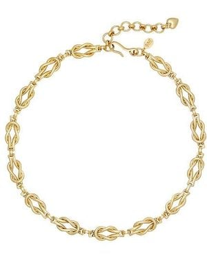 Brinker & Eliza Love Knot Necklace - White