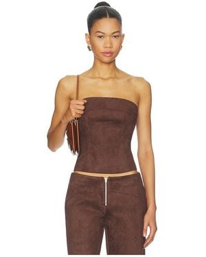 BY.DYLN Oberteil Avila Corset - Braun