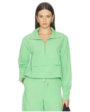 ALIGNE Rain Lightweight Woven Track Top - Green