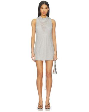 LPA Giulia Mini Dress in Black | Lyst
