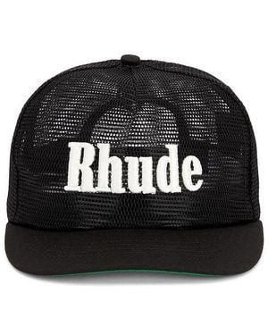 Rhude Logo Mesh Hat - Black