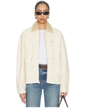 SLVRLAKE Denim Casey Square Worker Jacket - Natural
