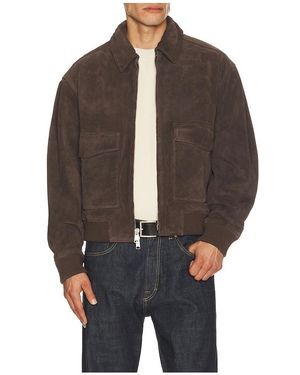 Agolde Emil Bomber Jacket - Brown