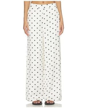 Line & Dot Pantalón Ravyn En ,Ivory Talla (También En S, Xs) - Blanco