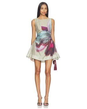AMUR Waverlyn Ruched Mini Dress - Red
