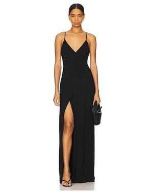 Bevza Wrap Sundress - Black