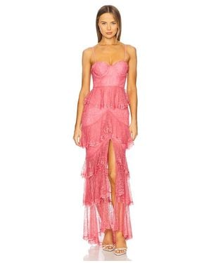 MAJORELLE Zelda Fitz Gown - Red