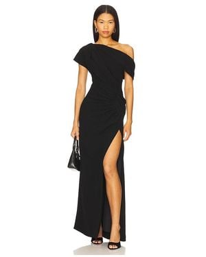 Jonathan Simkhai Drapiertes Midikleid Kally - Schwarz