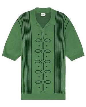 BOUND Andreas Knit Polo - Grün