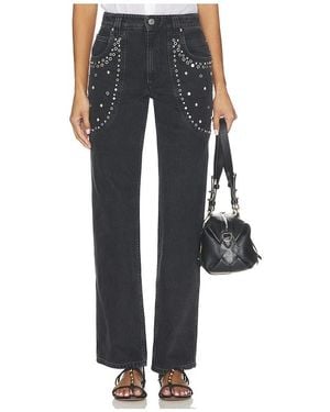 Isabel Marant Silka Straight Leg - Black