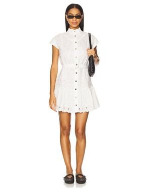 Karina Grimaldi Aruba Embroidered Dress - White