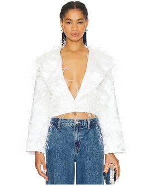 Onalaja Feather Coat - White