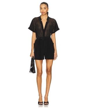 Norma Kamali Geralyn Romper - Black