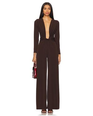 Leslie Amon Amanda Maxi Jumpsuit - Brown