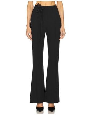 ROTATE BIRGER CHRISTENSEN High Waisted Rose Trousers - Black
