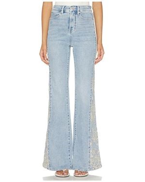 Veronica Beard Joplin Wide Flare Jeans - Blue