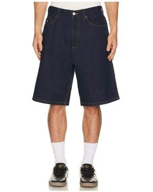 Obey Bigwig Baggy Denim Shorts - Blue