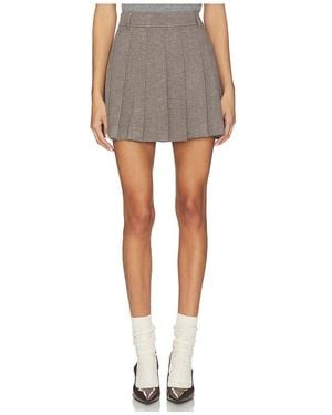 Rag & Bone Irina Ponte Pleated Mini Skirt - Grey
