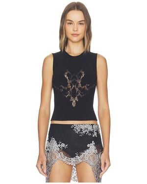 HAELO Inverted Lace Cutoff - Blue