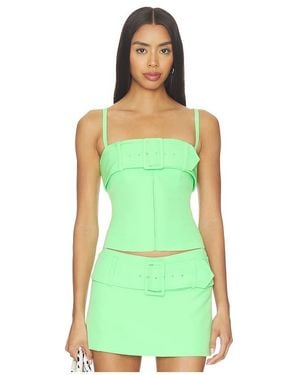 Sandy Liang Ahsoka Top - Green