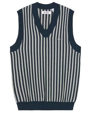 Original Penguin Vertical Stripe Jumper Vest - Black