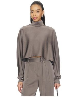 LAPOINTE Caftan Top - Brown