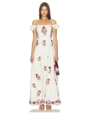 Agua Bendita Vestido Siembra En Color Ivory Talla (También En M, S, Xl, Xs) - Blanco