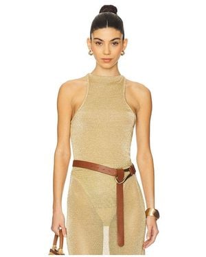 Cult Gaia Cassius Knit Bodysuit - Natural