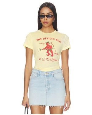 Daydreamer The Deviled Egg Burnout Vintage Tee - White