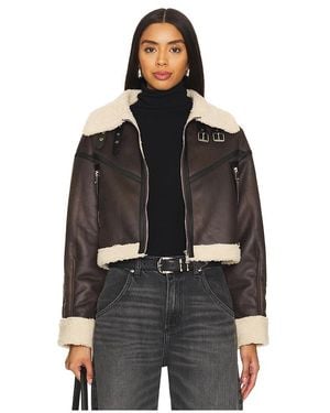 superdown Amelia Faux Leather Jacket - Black