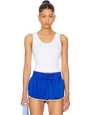 PERFECTWHITETEE Structured Rib Bra Friendly Tank - Blue