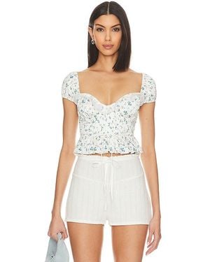 For Love & Lemons Opal ブラウス - ホワイト