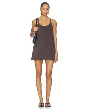 Free People Kurzoverall Hot Shot - Schwarz