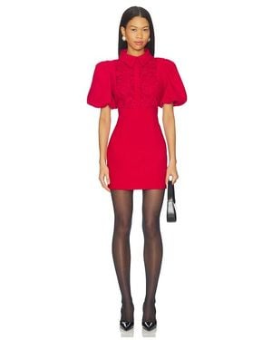 Elliatt June Puff Sleeve Mini Dress - Red
