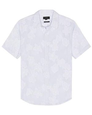 Vince Fil Coupe French Placket Shirt - White