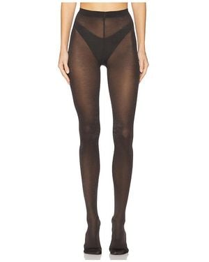 Wolford Medias Satin Opaque 50 En Color Charcoal Talla (También En S, Xl, Xs) - Negro