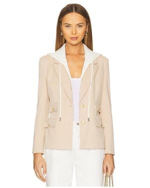 Central Park West Nautical Dickey Blazer - Natural