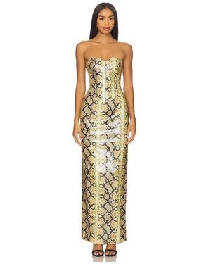 Kim Shui Mitchell Snakeskin Dress - メタリック
