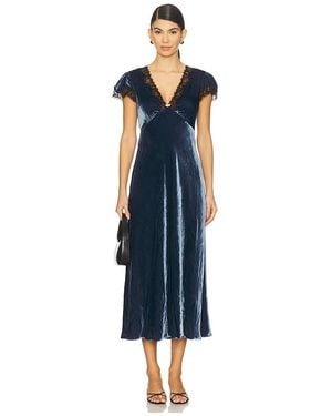 RIXO London Clarice Dress - Blue