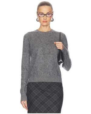 Enza Costa Jersey Crew En Color Gris Talla (También En M, S, Xs)