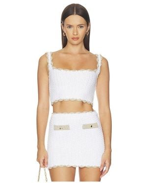 retroféte Mesha Top - White