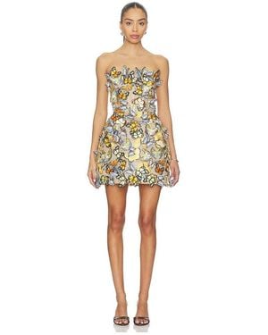 Bronx and Banco Bella Butterfly Maraya Strapless Mini Dress - Natural