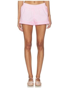 LoveShackFancy Lavey Short En Color Rosado Talla (También En Xxs, Xs, S, M, Xl) - Blanco